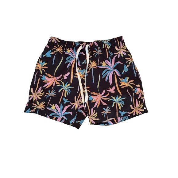 chubbies Other - Chubbies Men's Size Small Black And Neon Palm Tree Swim Trunks